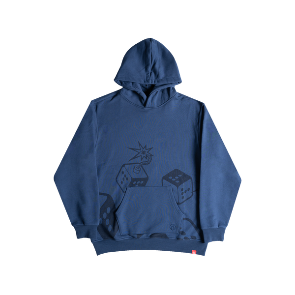 Dice Hooded Sweatshirt Navy TNTCO