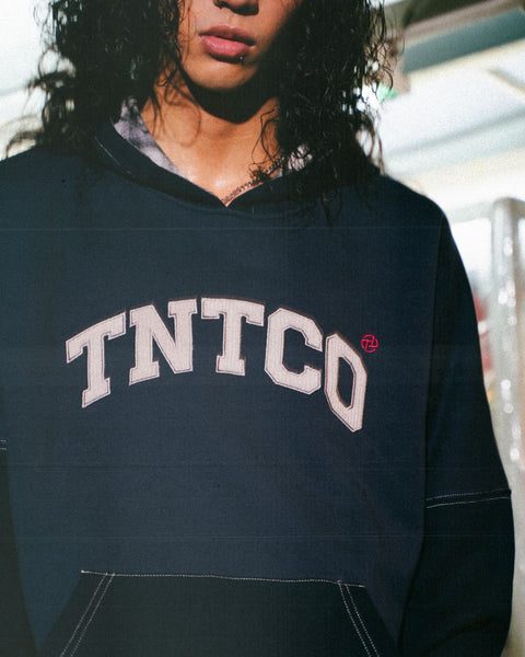 Patched Logo Hoodie (Navy)
