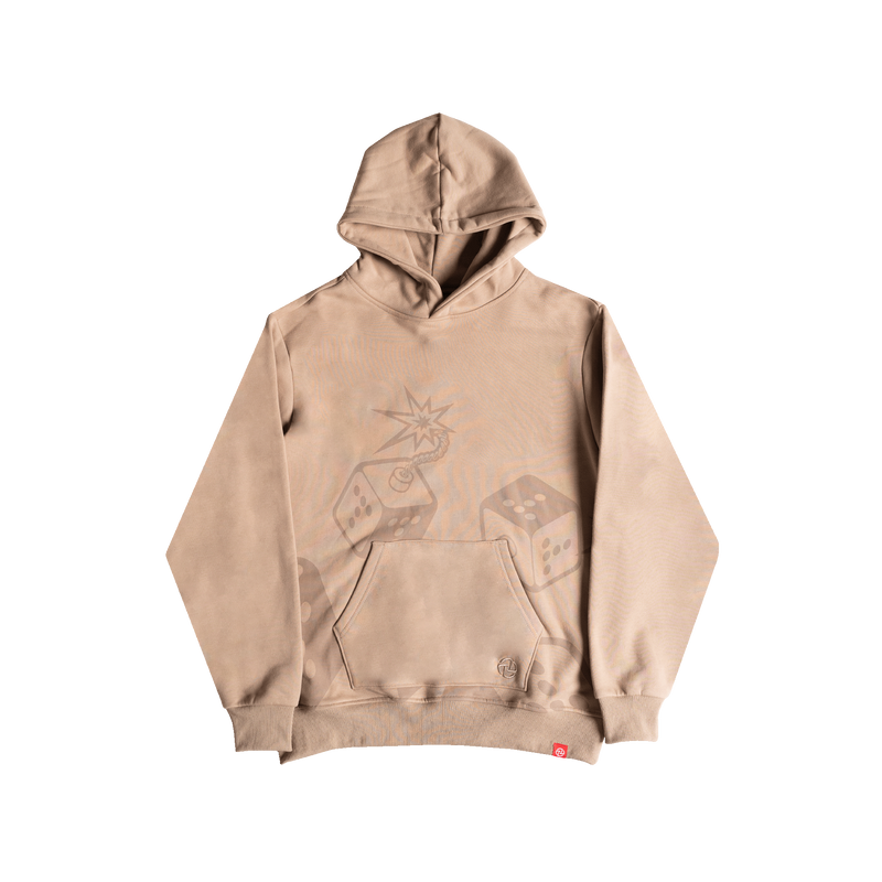 Dice Hooded Sweatshirt (Brown)