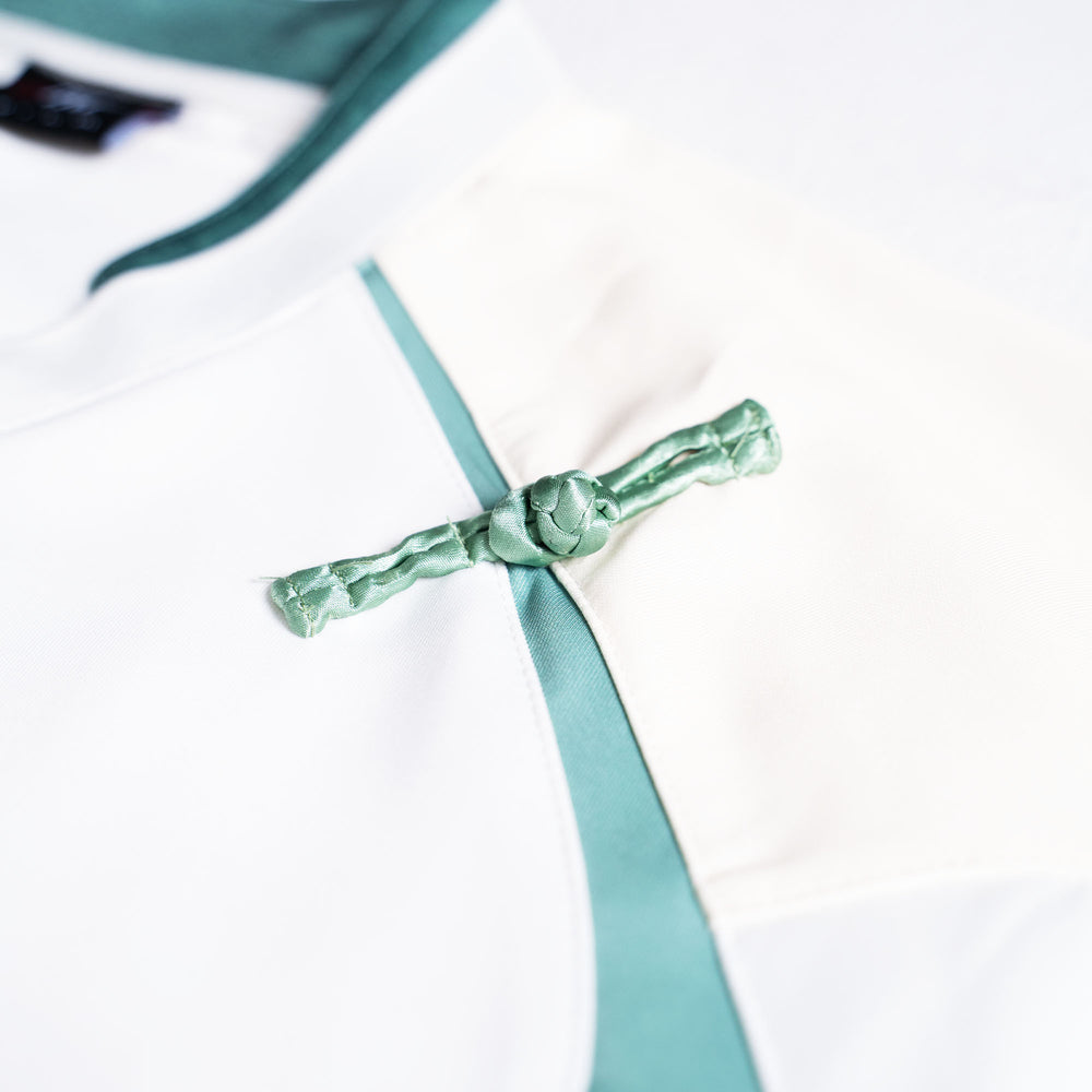 Chinese Ribbon Jersey (White/Beige)