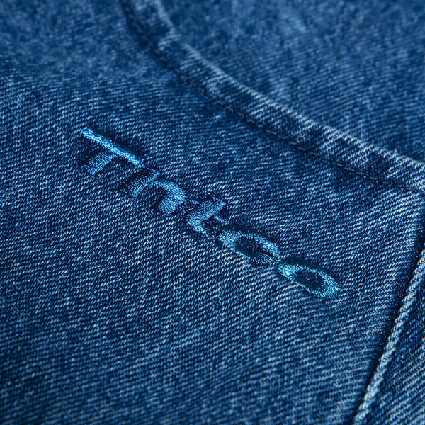 Baggy Logo Jeans (Blue)