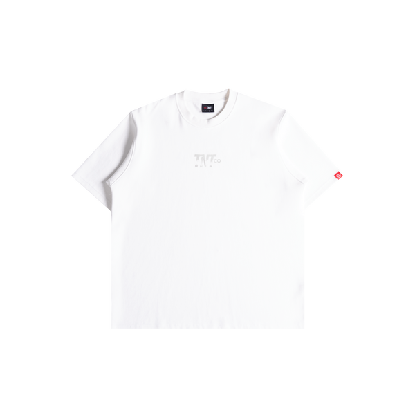 Textured Logo Tee (White)