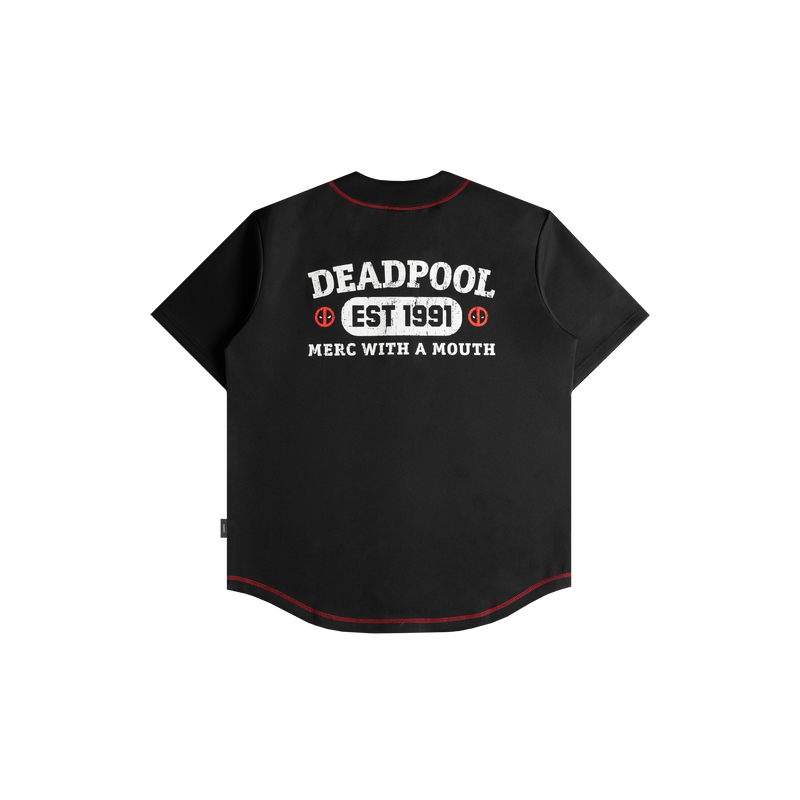 Deadpool Baseball Jersey (Black)