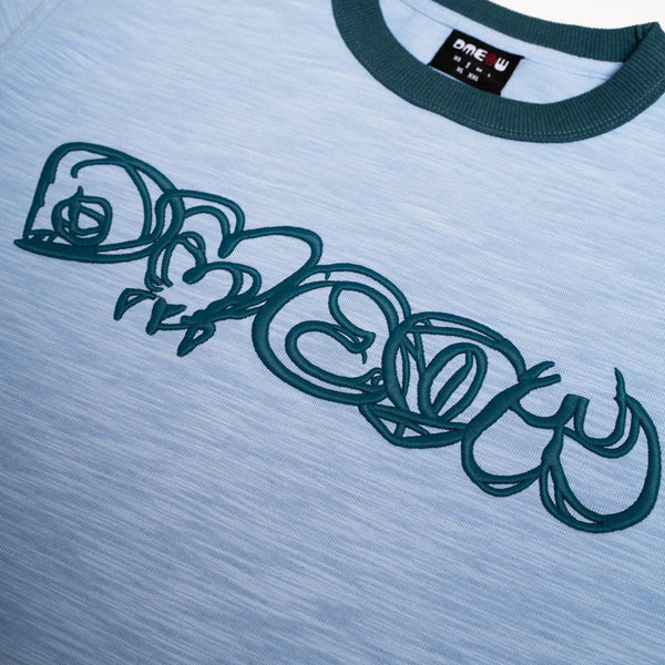 Scribble Logo Tee (Blue)