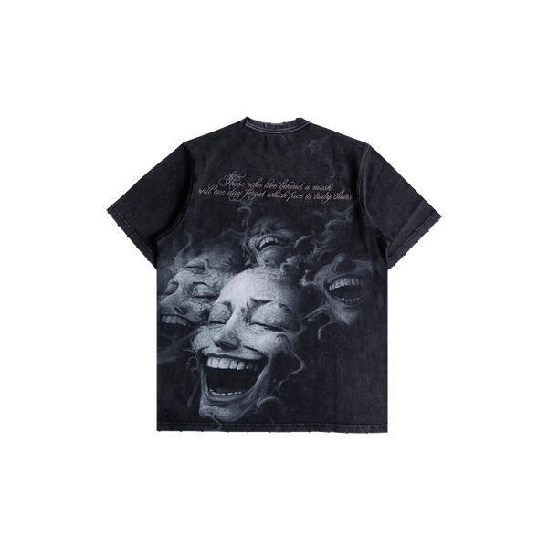 Stonewashed Faces Tee (Black)