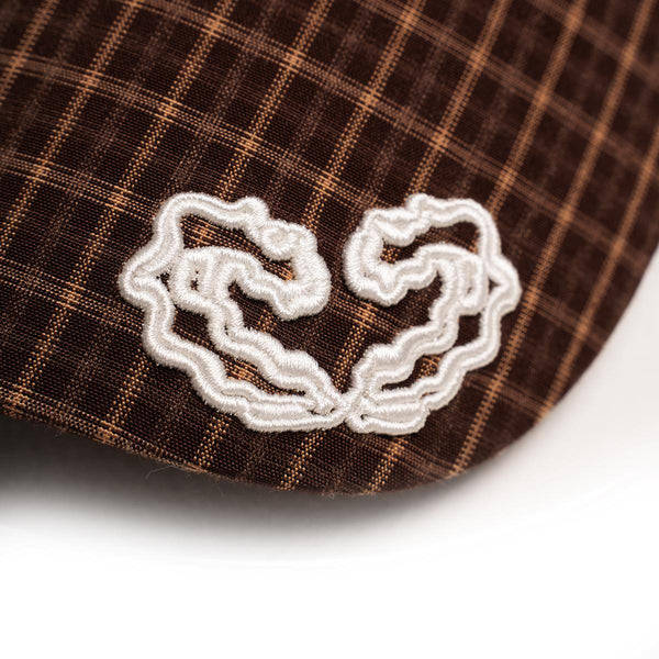 Studded Logo Cap (Brown)