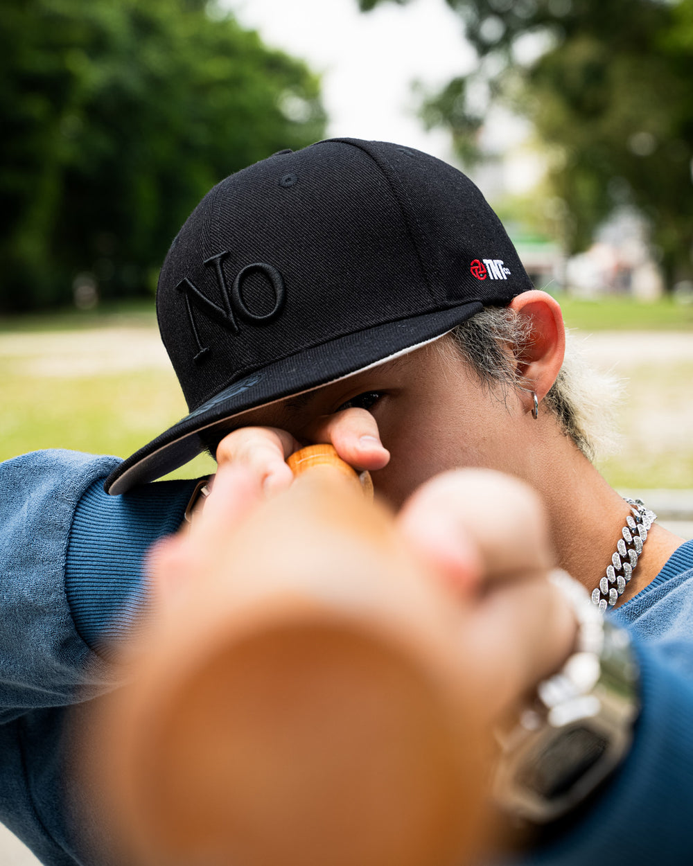 NO Snapback Cap (Black)