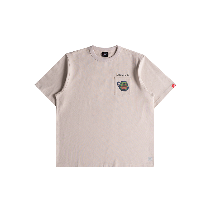 Pot Of Greed Pocket Tee (Light Gray/Green)