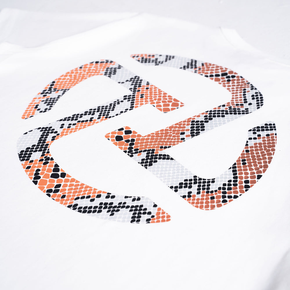 Snakeskin Logo Tee (White)