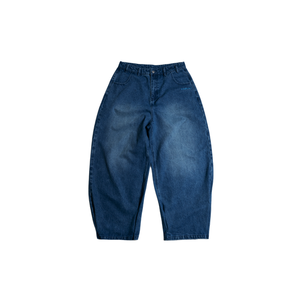 Baggy Logo Jeans (Blue)