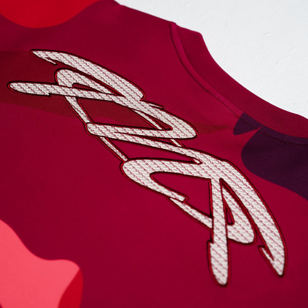 Camo Horse L/S Tee (Red Camouflage)