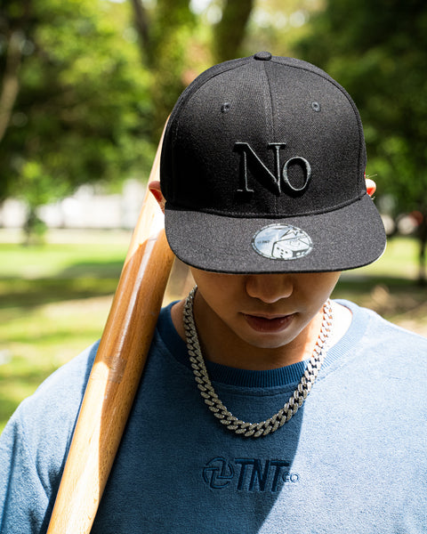 NO Snapback Cap (Black)