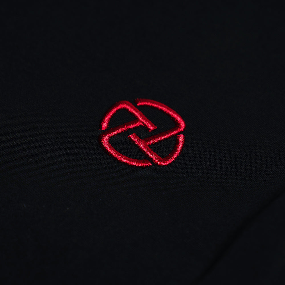 Side Horse Tee (Black on Black)