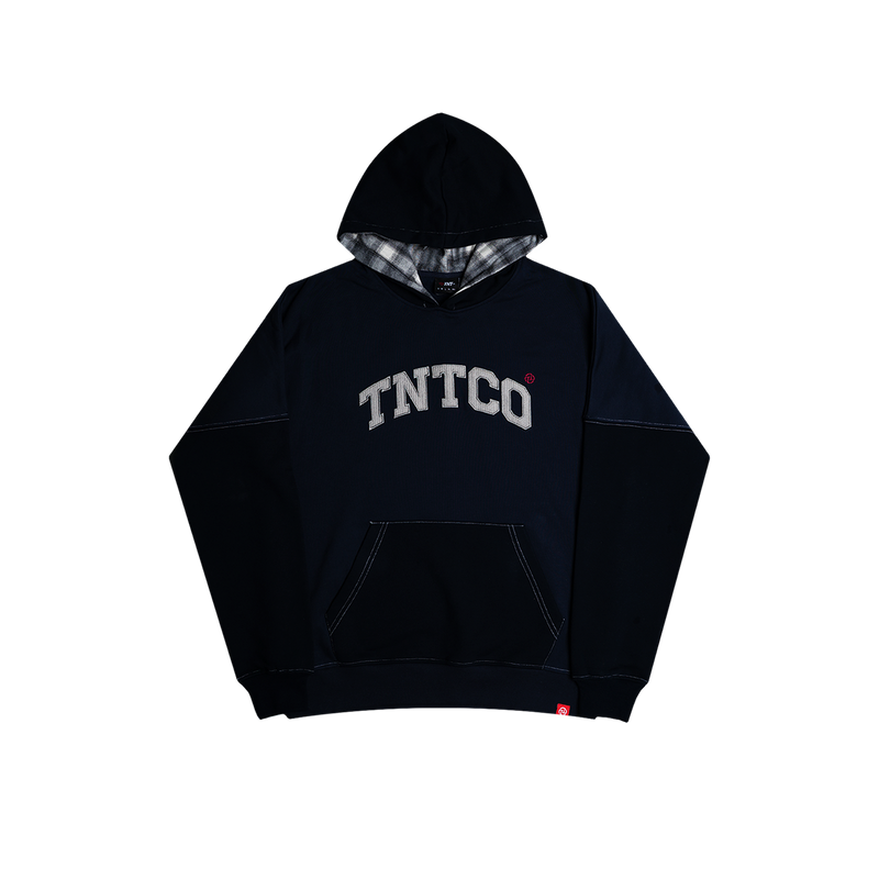 Patched Logo Hoodie (Navy)