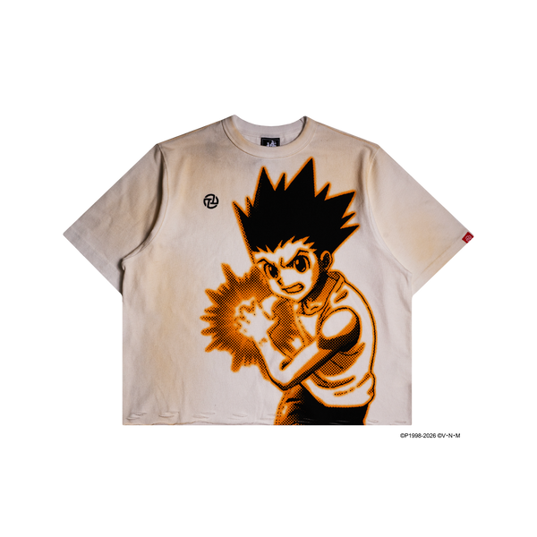 Jajaken Ripped Crop Tee (Beige)