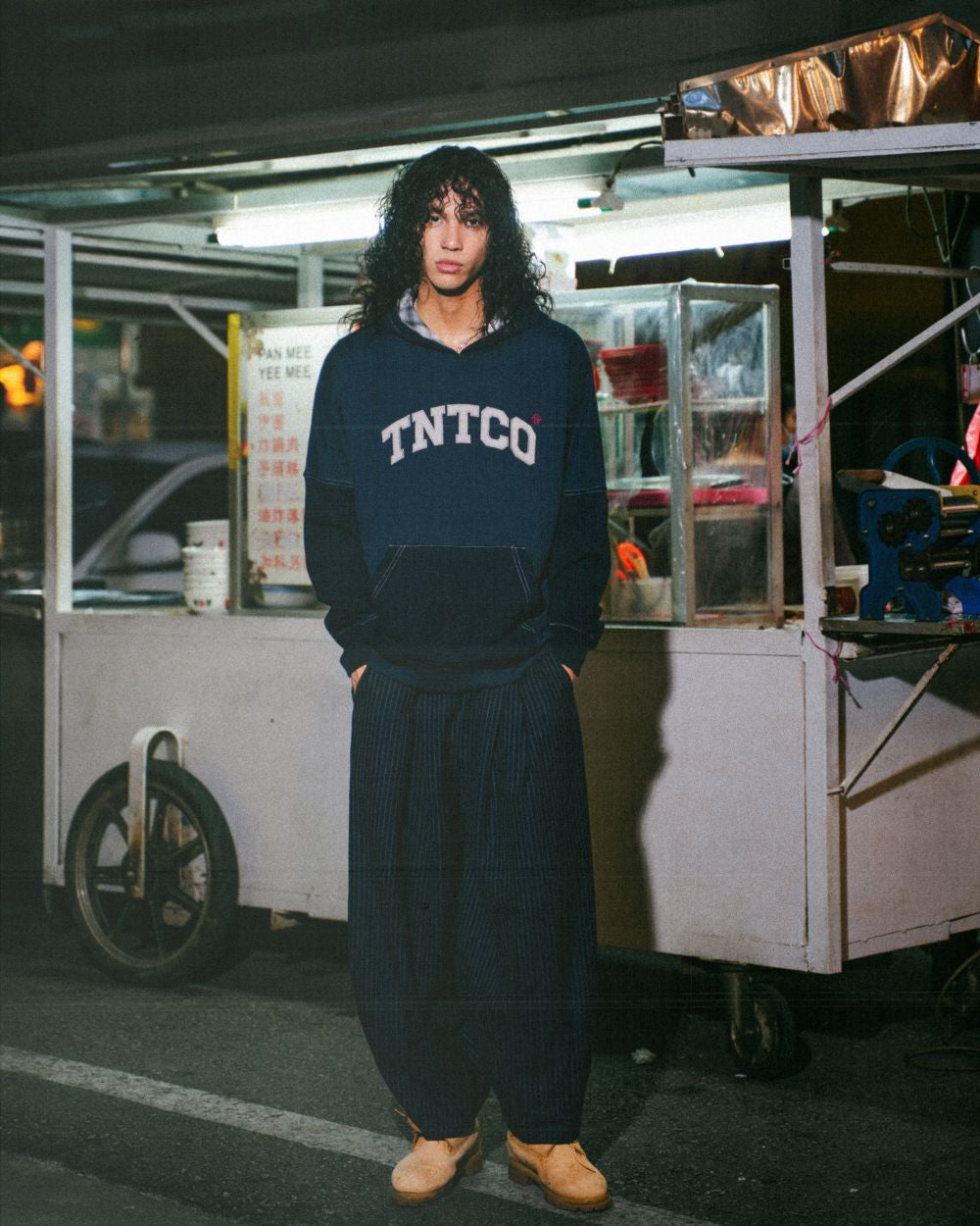 Patched Logo Hoodie (Navy)