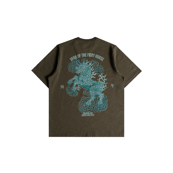 Porcelain Horse Tee (Green)