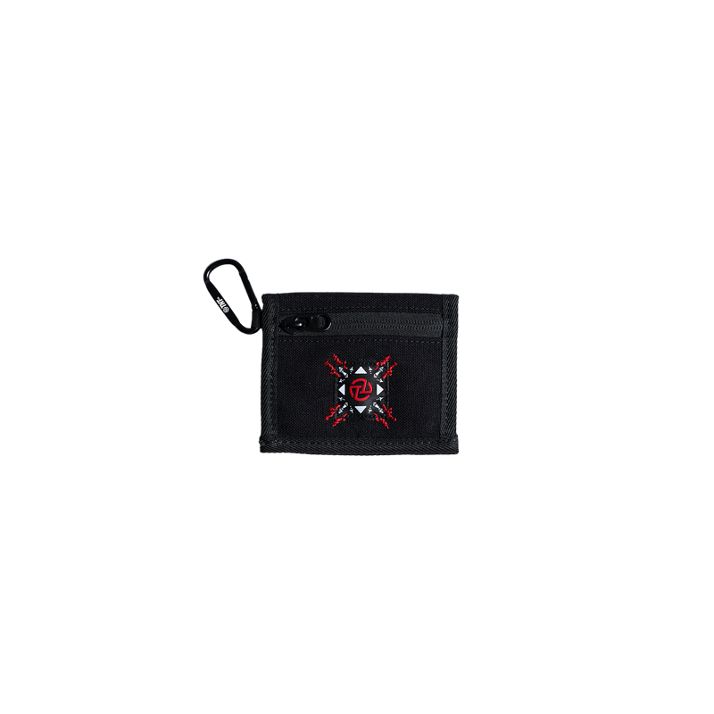 Floral Wallet (Black)