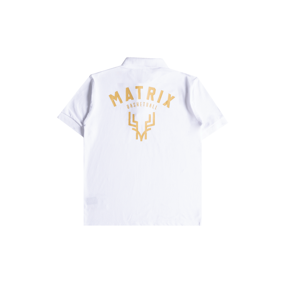 NS Matrix Polo Tee (White)