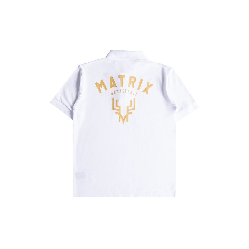 NS Matrix Polo Tee (White)