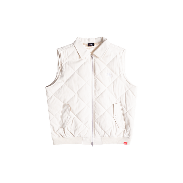 Quilted Vest (Beige)