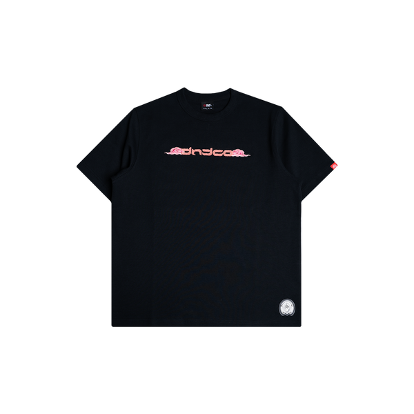 Tibetan Pink Horse Tee (Black/Peach)