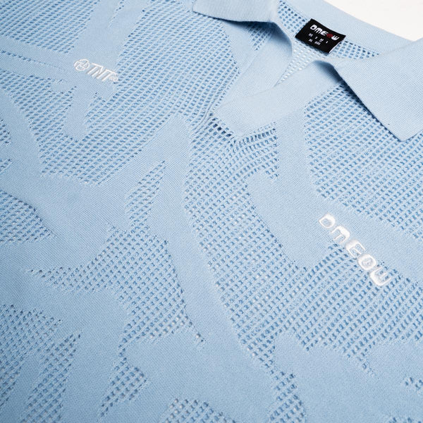 Tides Knitted Polo (Blue)