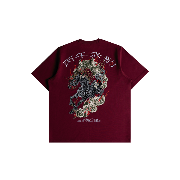 Cloudy Horse Tee (Red)