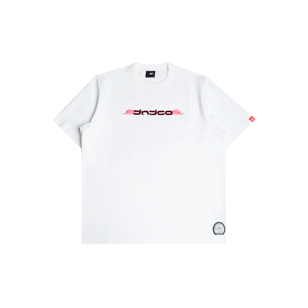 Tibetan Pink Horse Tee (White/Peach)