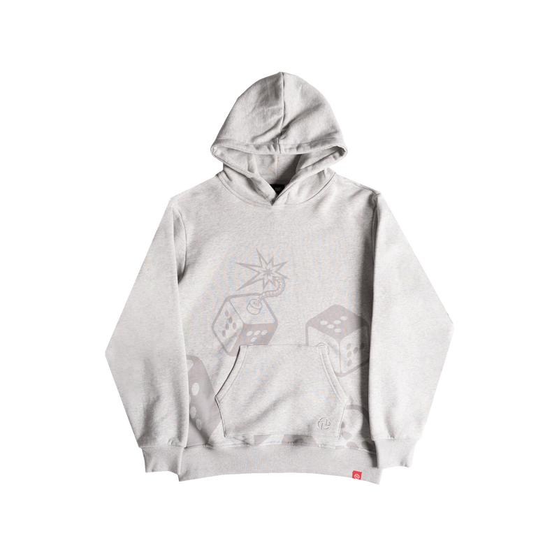 Dice Hooded Sweatshirt (Grey)