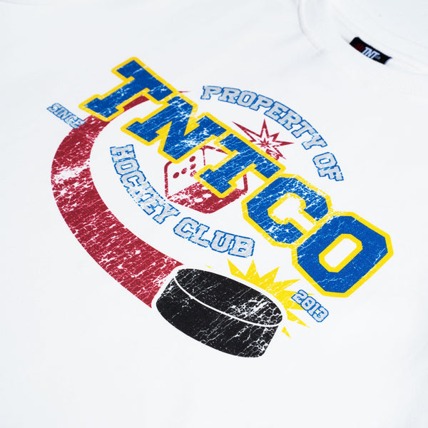 Ice Hockey Logo Tee (White)