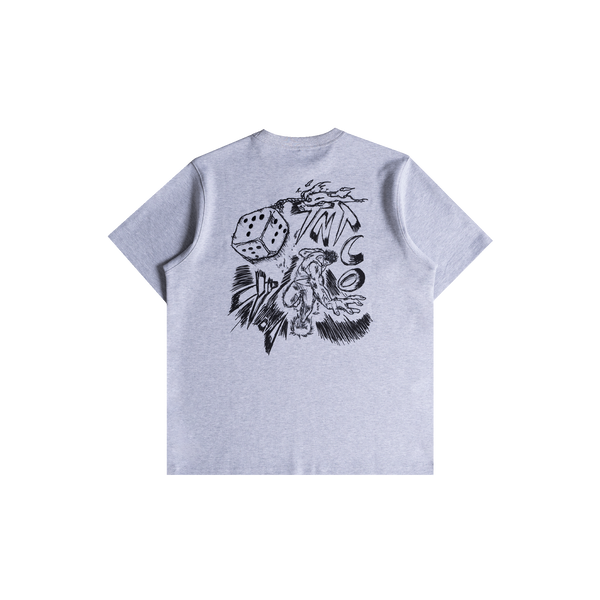 Flame Dice Tee (Grey)