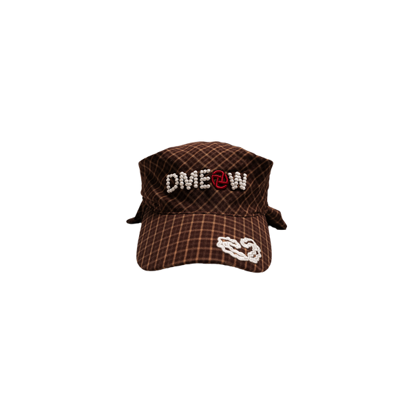Studded Logo Cap (Brown)