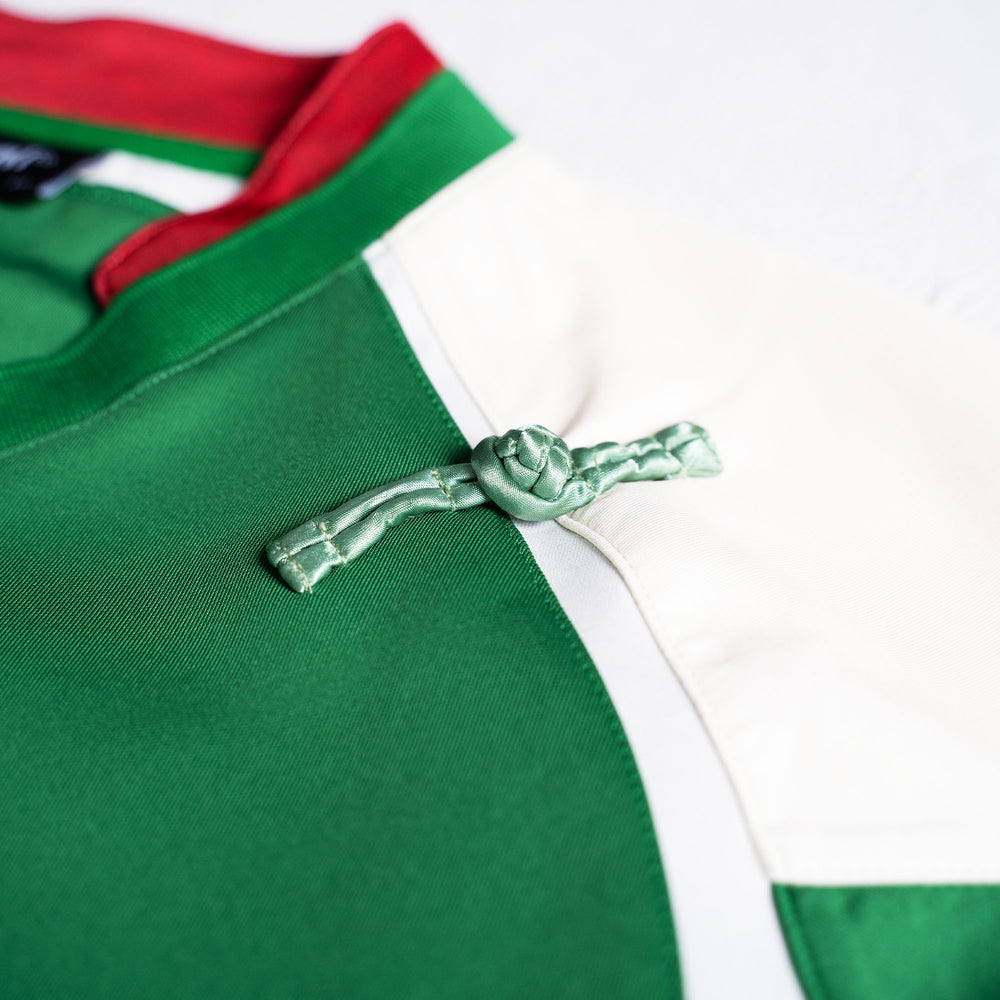 Chinese Ribbon Jersey (Green/Beige)