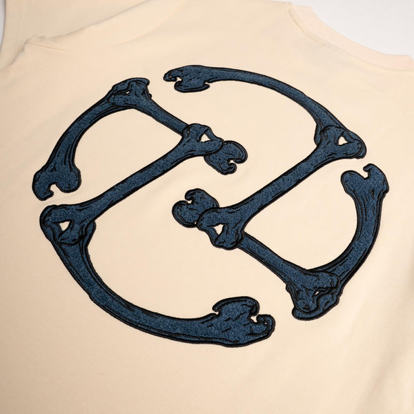 Skeleton Logo Tee (Beige)
