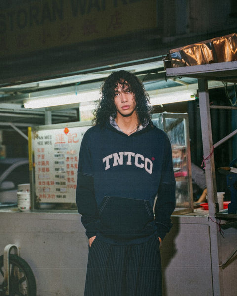 Patched Logo Hoodie (Navy)