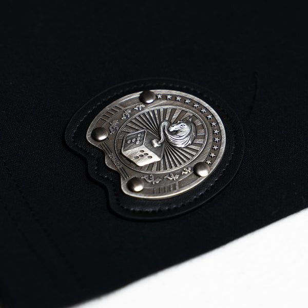 Side Horse Tee (Black on Black)