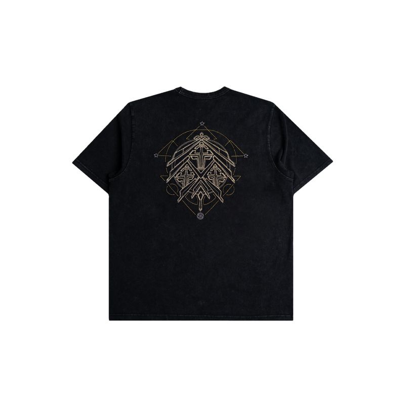 Golden Stonedwashed Tee (Black)