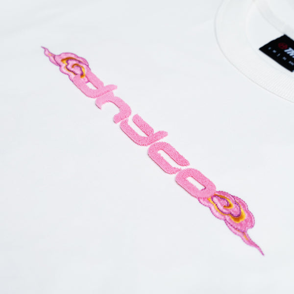 Tibetan Pink Horse Tee 2.0 (White)