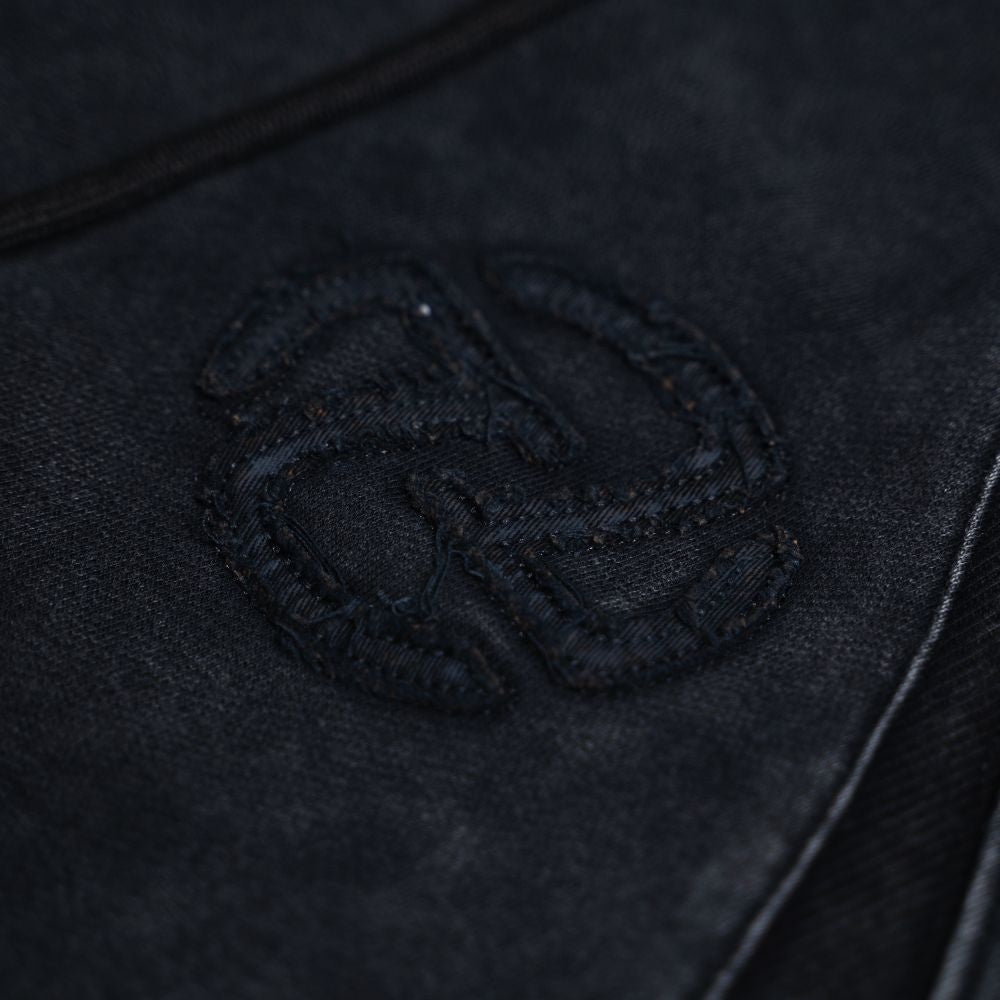 Golden Stonedwashded Hoodie (Black)