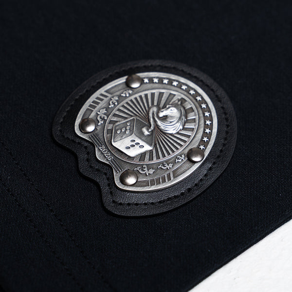 Tibetan Pink Horse Tee (Black/Peach)