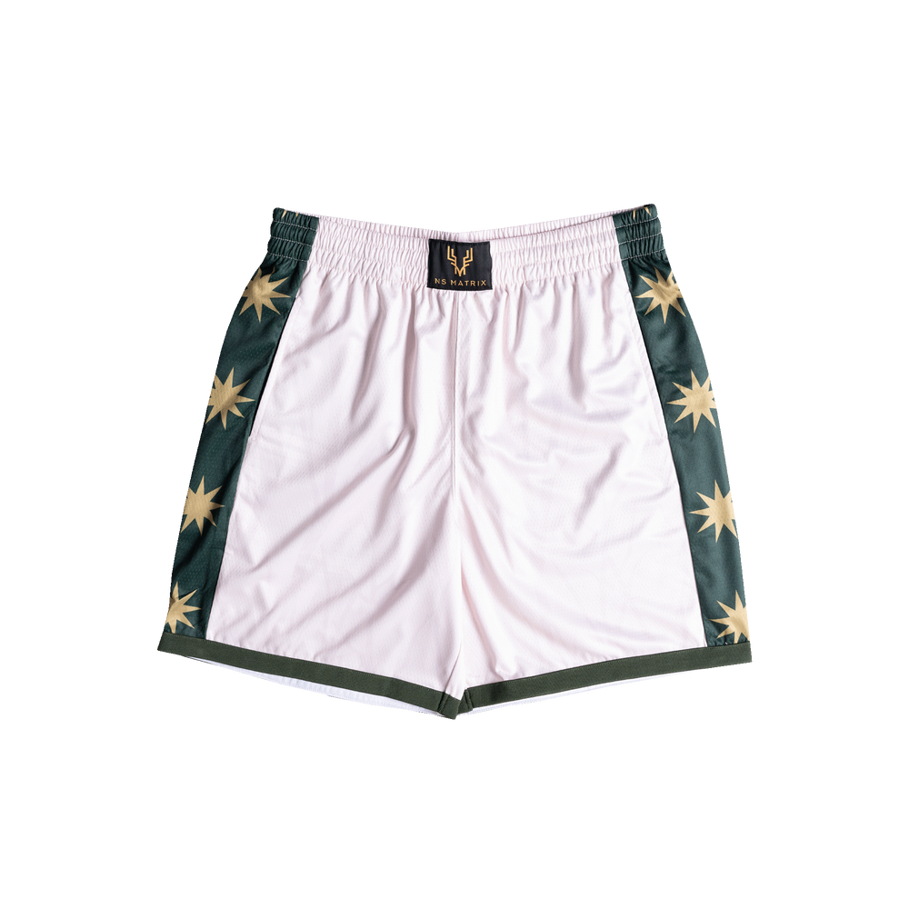 NS Matrix Shorts (White)