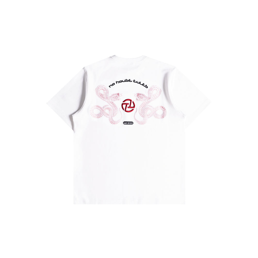 Snake NHR Tee (White/Pink)