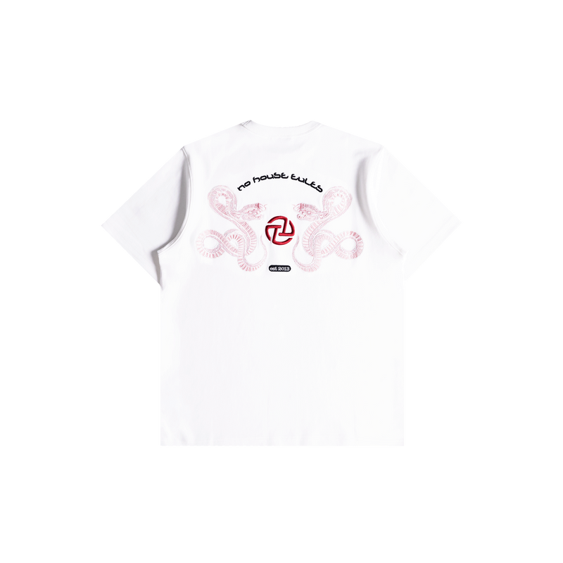 Snake NHR Tee (White/Pink)