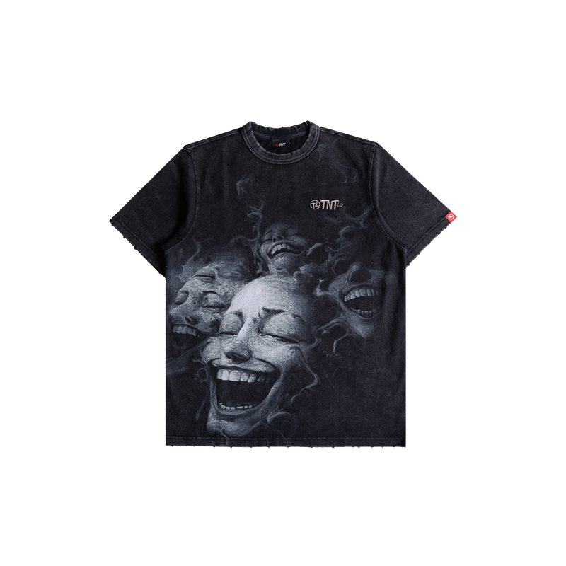 Stonewashed Faces Tee (Black)