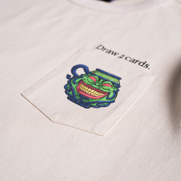 Pot Of Greed Pocket Tee (Light Gray/Green)