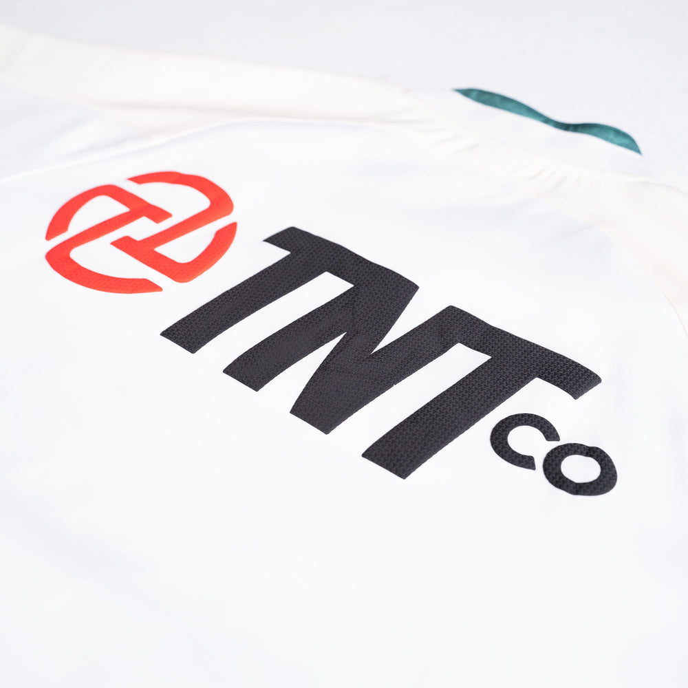 Chinese Ribbon Jersey (White/Beige)