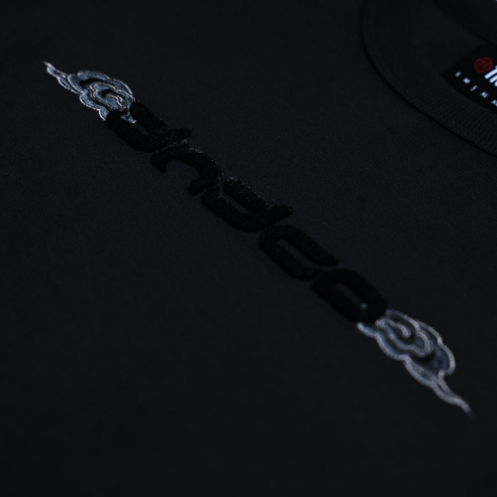 Tibetan Horse Tee (Black on Black)