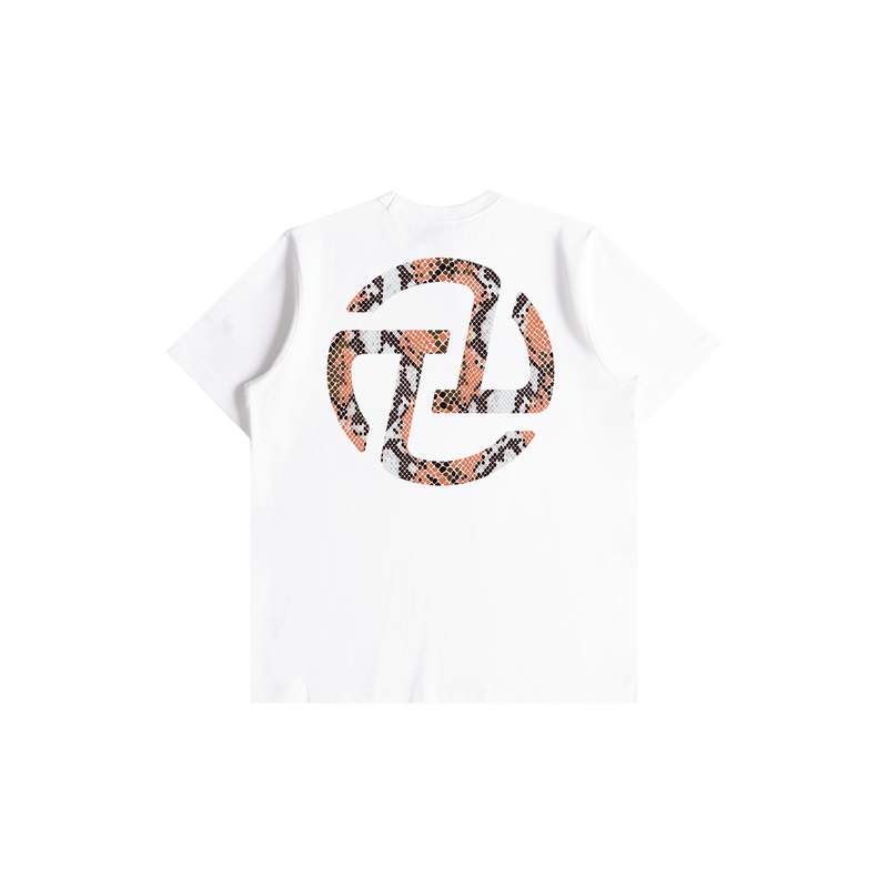 Snakeskin Logo Tee (White)