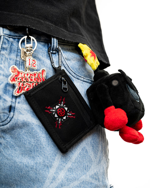 Floral Wallet (Black)